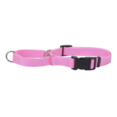 No Slip Martingale Adj. Collar with Buckle PinkBright