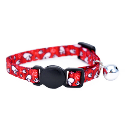 Li'l Pals Kitten Adj. Breakaway Collar Red Mice