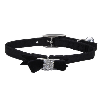 Li'l Pals Kitten Collar with Bow Black