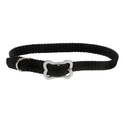 Sunburst Collar with Bone Buckle Black