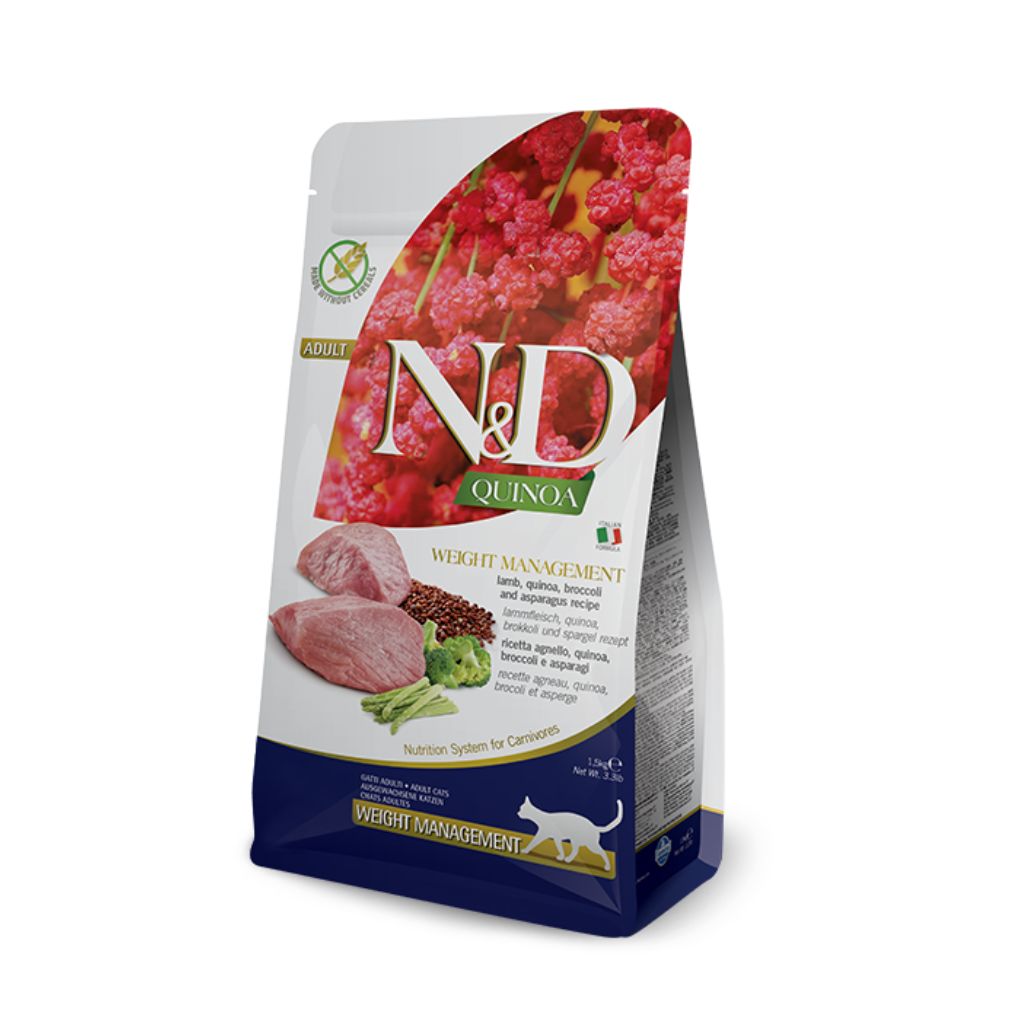 N&D - Weight Control - Quinoa Lamb for Cats 5kg