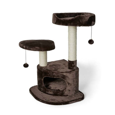 3 Levels Cat Tree Condo Brown