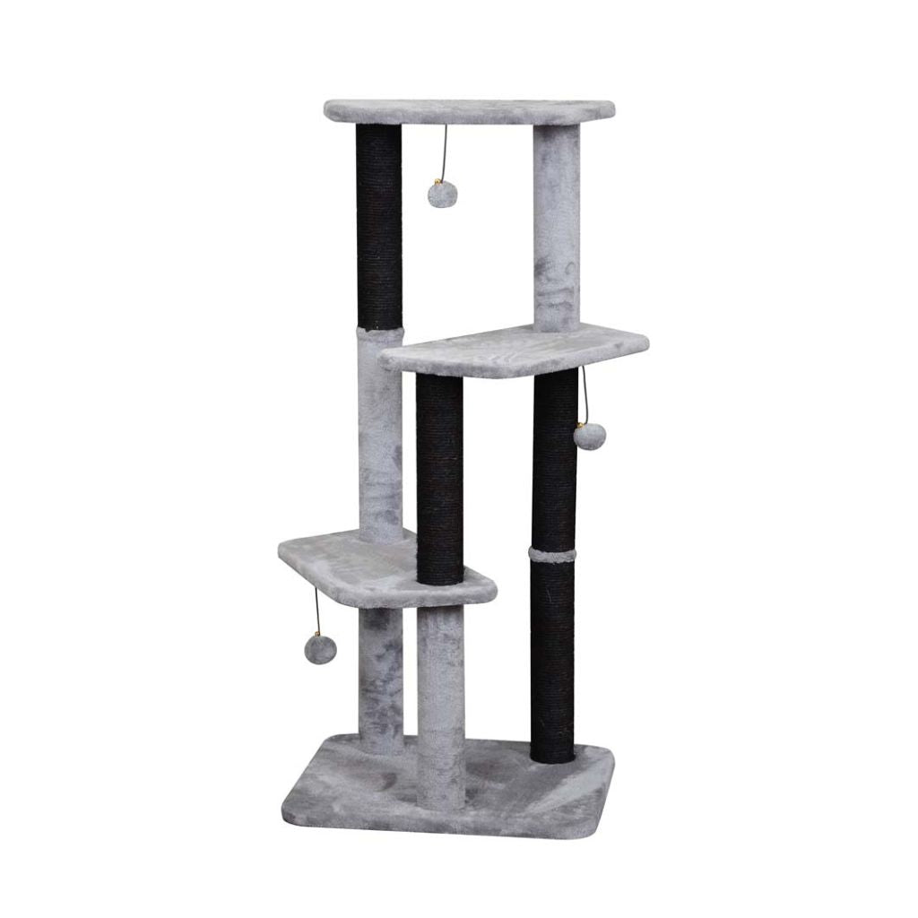 3 Levels Cat Tree With Black Sisal