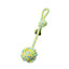 Rope Monkey Fist with Loop Green and Yellow