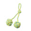 Rope Monkey Fist with Loop Green and Yellow