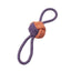 Rope Monkey Fist with Loop Orange and Purple