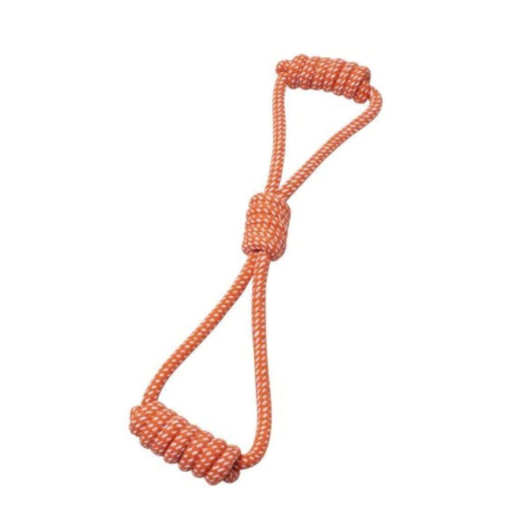 Two Handles Rope with Knot Orange