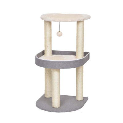 Elbert Cat Tree 2 Levels Grey