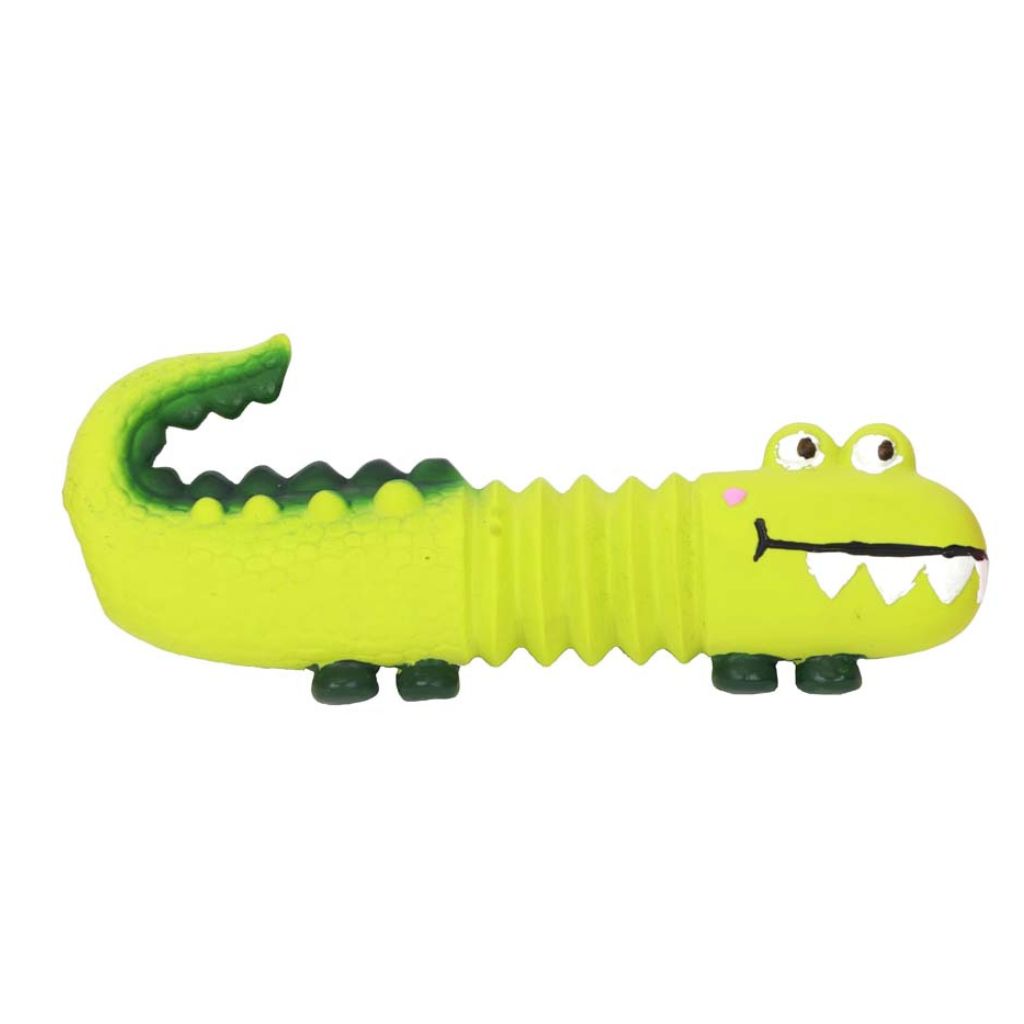 Latex Toy With Squeaker Lizzard Green