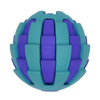 Rubber Toy With Treat Hole Blue