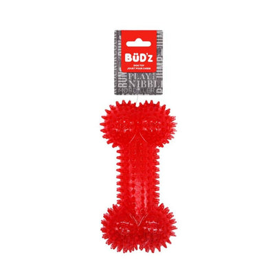 Rubber Spiked Bone Red