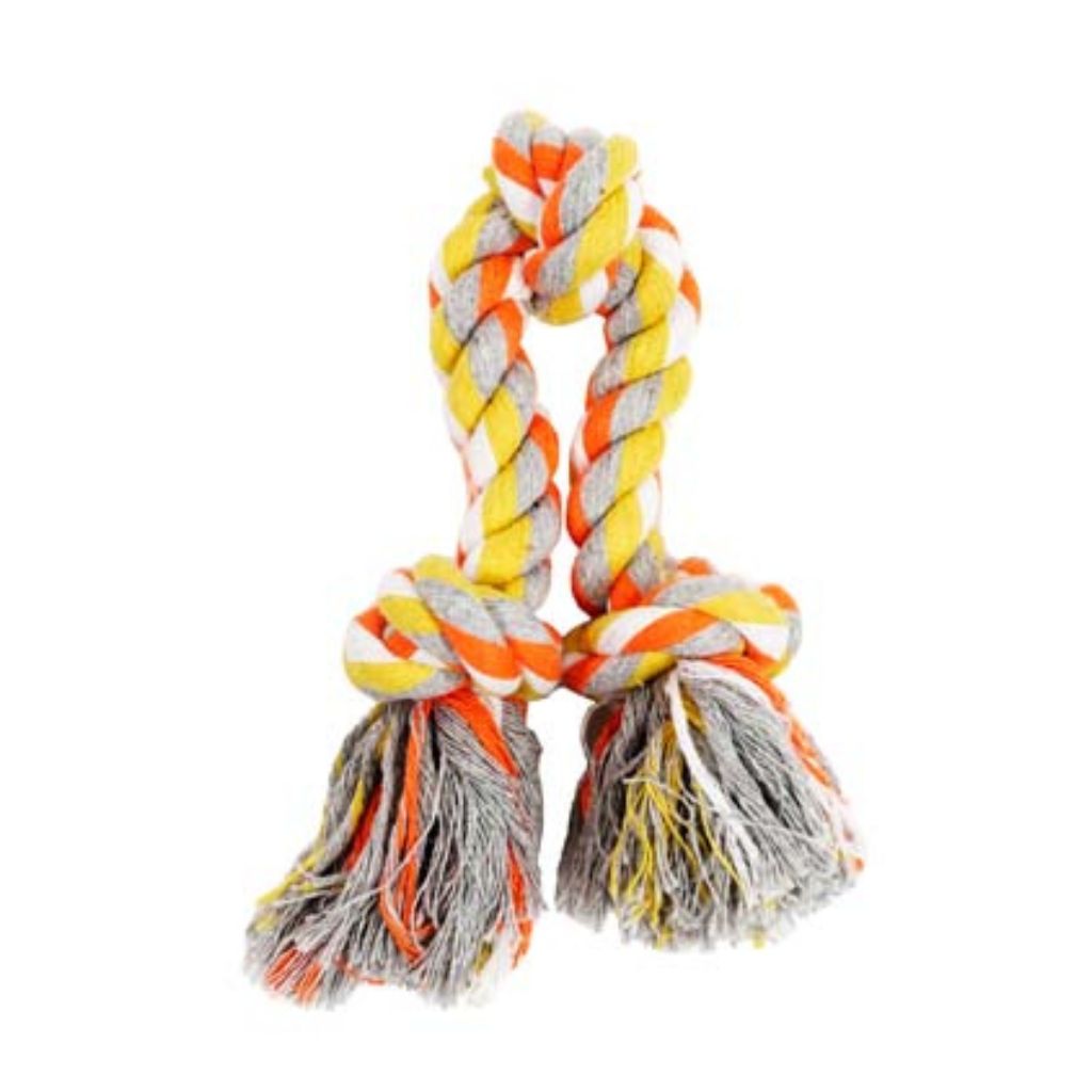 Rope with Knots Orange and Yellow