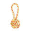 Rope Monkey Fist with Loop Orange and Yellow