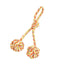 Rope Monkey Fist with Loop Orange and Yellow