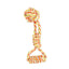 Rope Monkey Fist with Loop Orange and Yellow