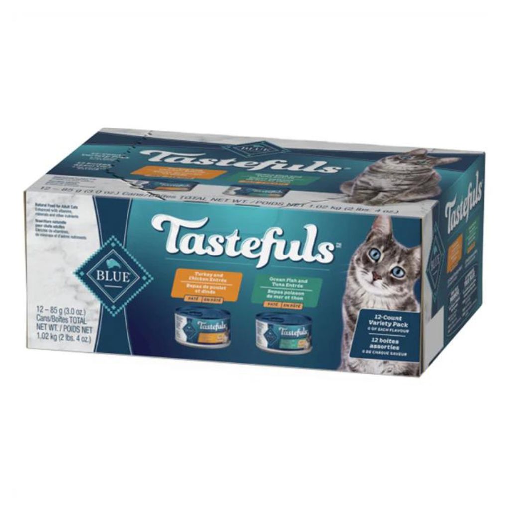 Tastefuls Adult Variety Pack Turkey Chicken/Ocean Fish Tuna Pate