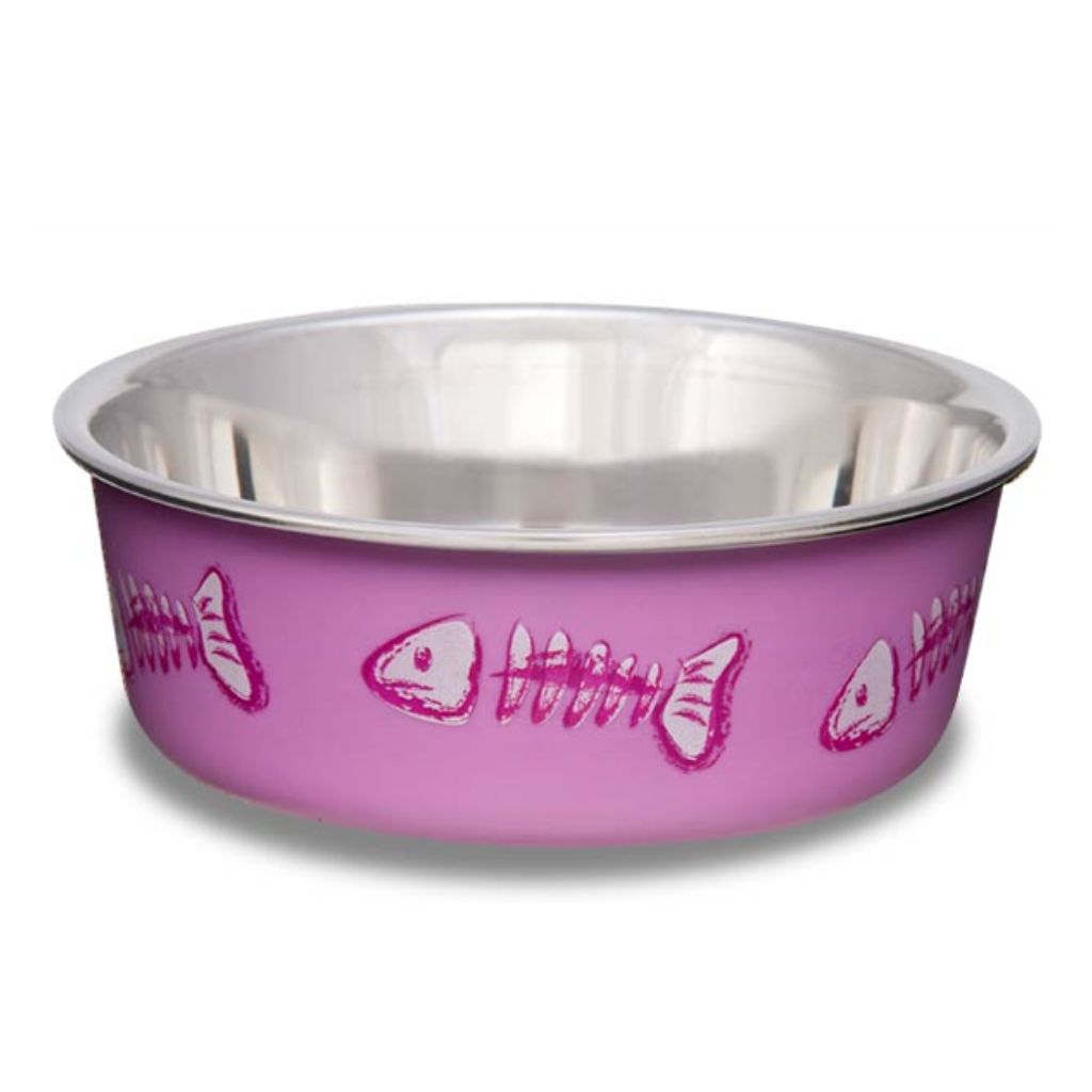 Bowl Skeleton Fish Pink