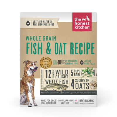 Dehydrated Whole Grain Fish & Oat Recipe for Dogs 10 lbs.