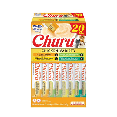 Churu Puree Chicken Variety Bag / 20 tubes x .5oz