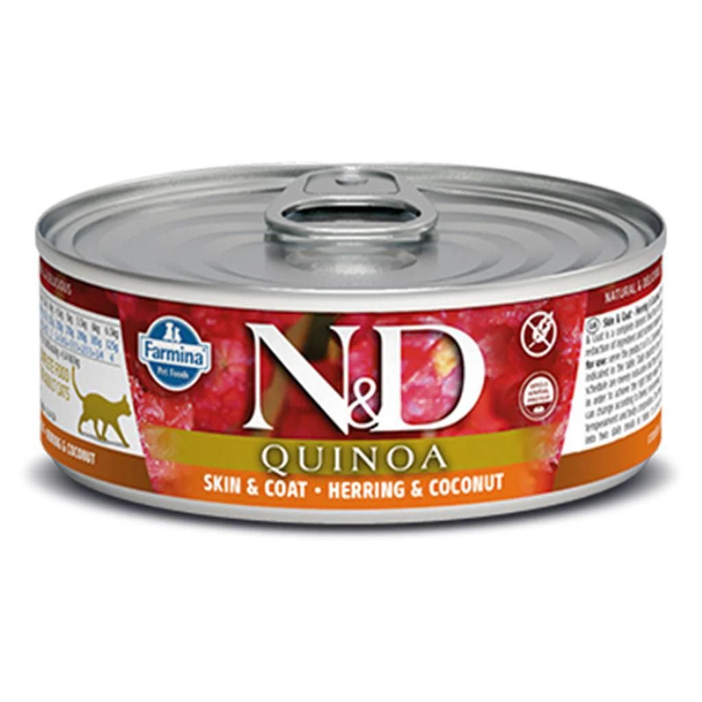 N&D - Skin & Coat - Herring with Coconut Recipe for Cats 24/80g