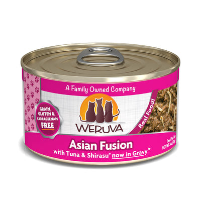 Weruva Asian Fusion Tuna & Shirasu in Gravy 24 x 5.5oz Cans