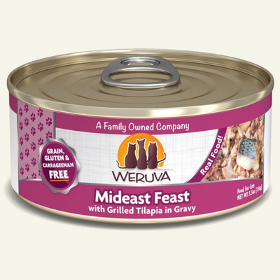 Weruva Mideast Feast with Grilled Tilapia in Gravy 24 x 5.5oz Cans