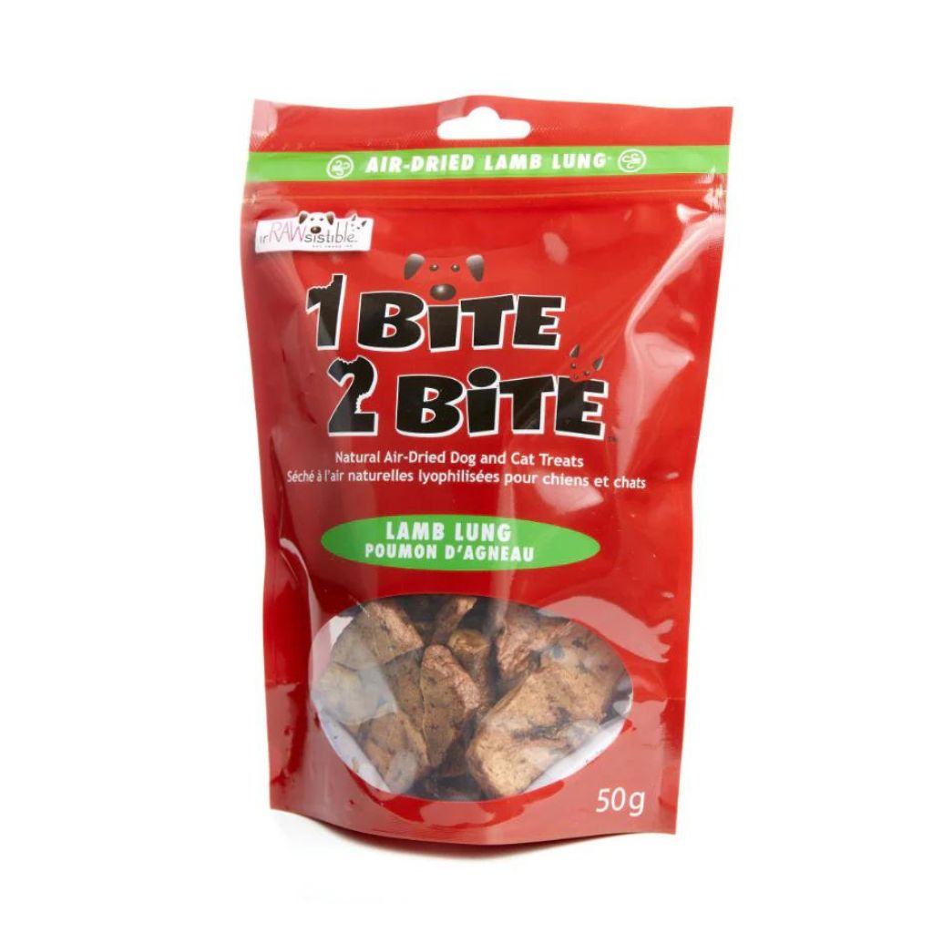 IrRawsistible Air Dried Lamb Lung 1 bite 2 bite 50 gram