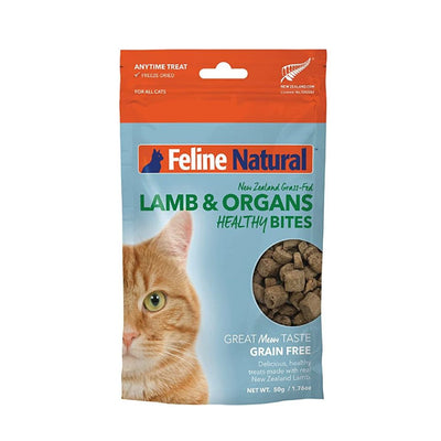 K9 Natural - Feline Healthy Bites - Lamb & Organs - 50 g