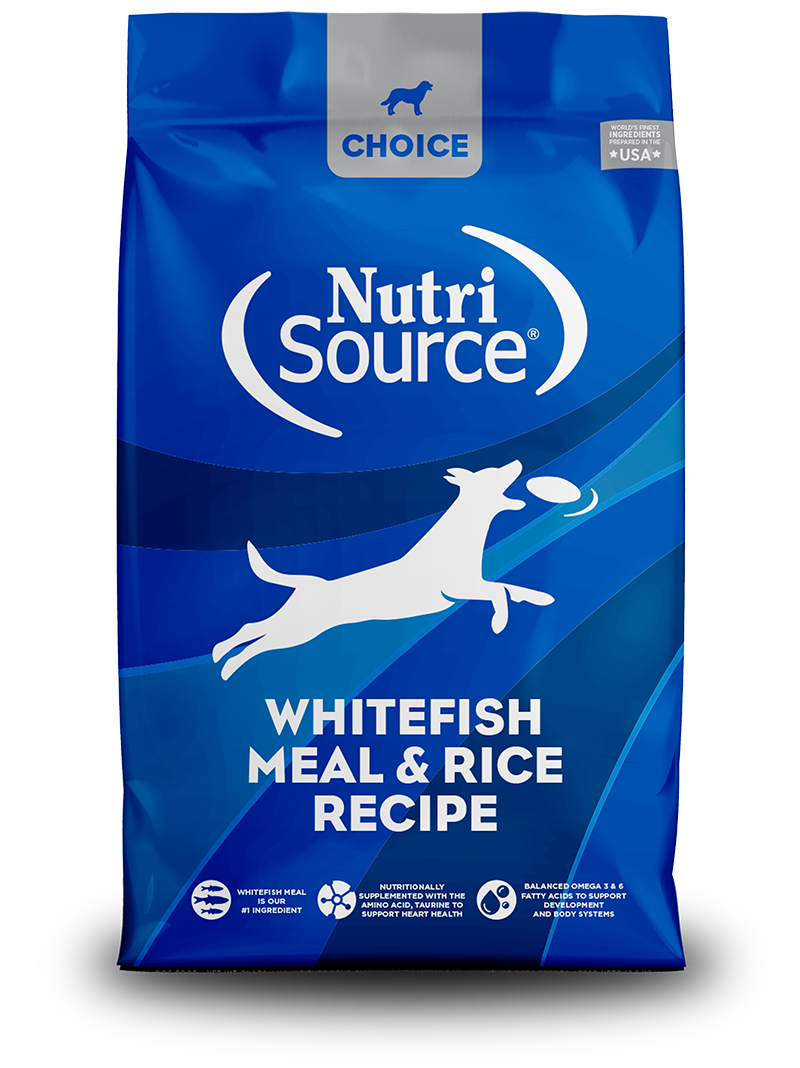 NutriSource Dog Choice Whitefish Meal & Rice