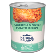 Natural Balance L.I.D. Chicken and Sweet Potato Canned Dog Formula 12 x 13 oz. cans