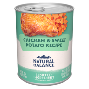 Natural balance chicken 2025 and sweet potato ingredients