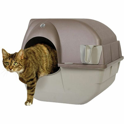 Omega Paw Roll' N Clean Self Cleaning Litter Box Large for Cats