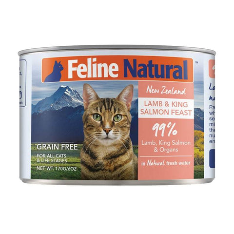 Feline Natural- Lamb & Salmon 12x6oz Cans