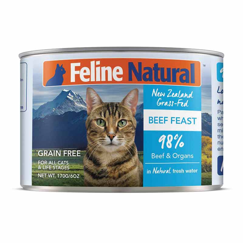 Feline Natural - Beef Feast Can  12 x 6oz cans