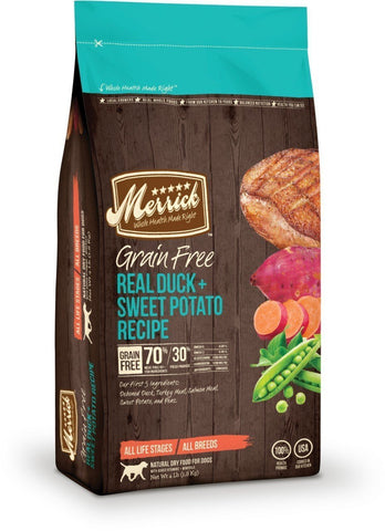 Merrick Grain-Free Real Duck and Sweet Potato  25 lbs. bag