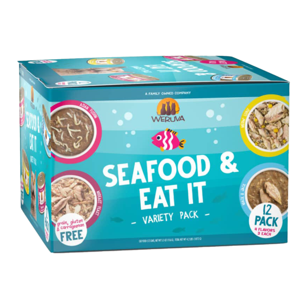Weruva Seafood and Eat It! Variety Pack for Cats 12 x 5.5oz cans
