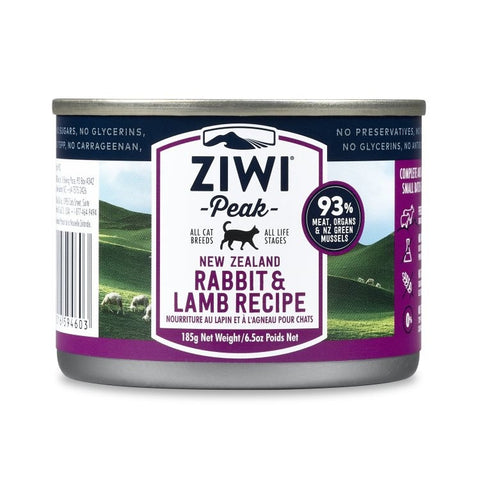 Ziwi Peak Moist Rabbit & Lamb For Cats 12  6.6 oz. cans