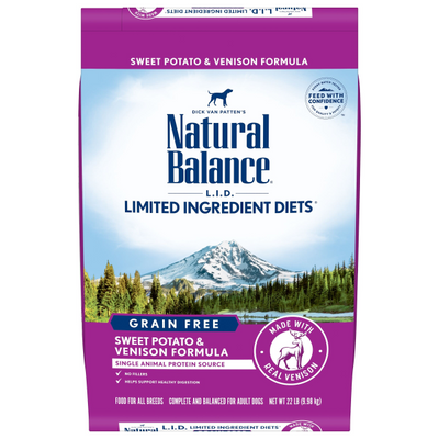 Natural Balance Limited Ingredients Diets' Sweet Potato & Venison Dry Dog Formula 22 lbs. bag