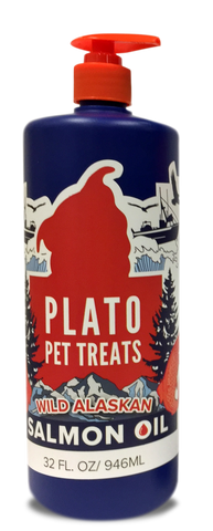 Plato Wild Alaskan Salmon Oil 32 oz.