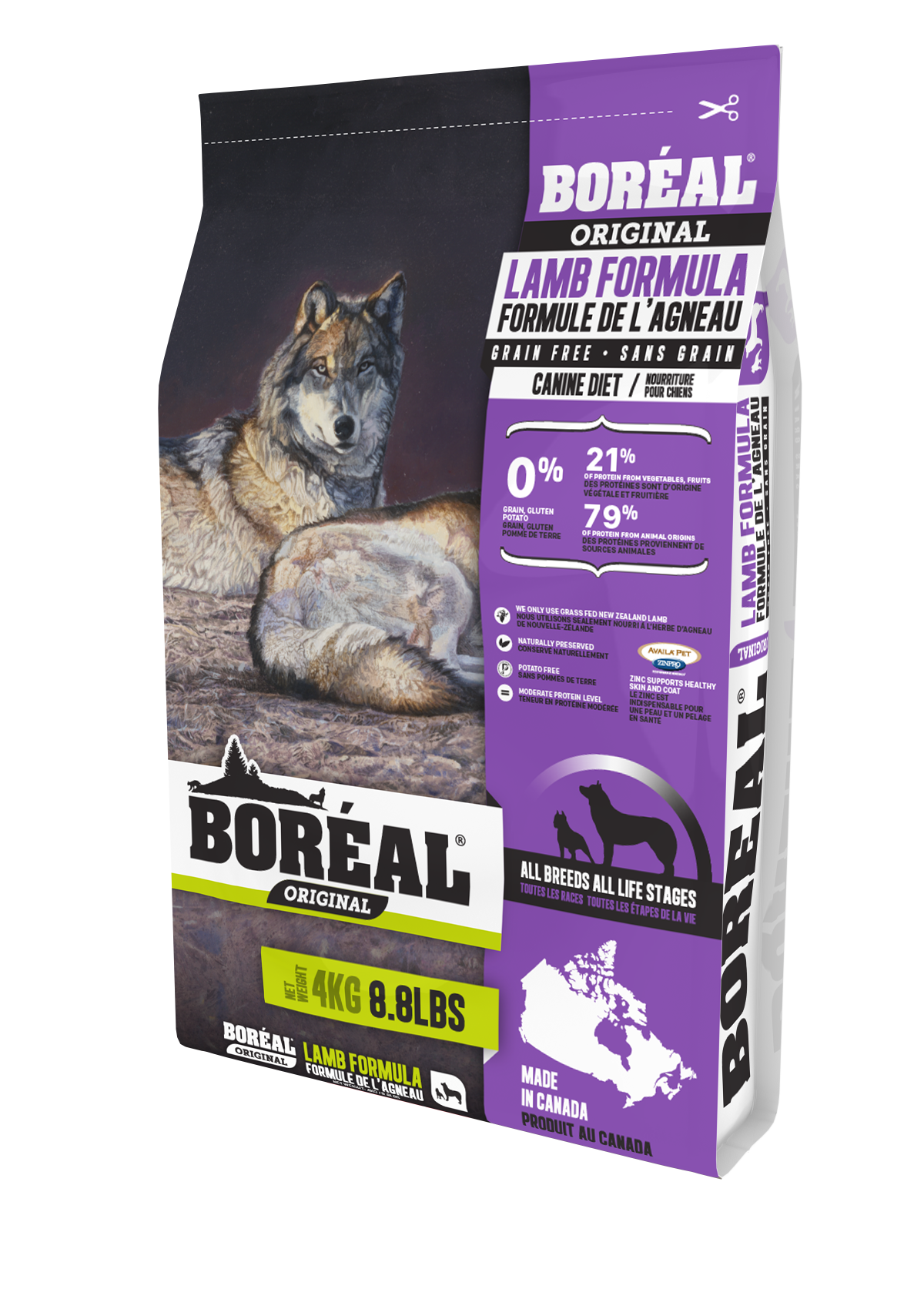 BORÉAL ORIGINAL Lamb - GRAIN FREE for Dogs 25 lbs