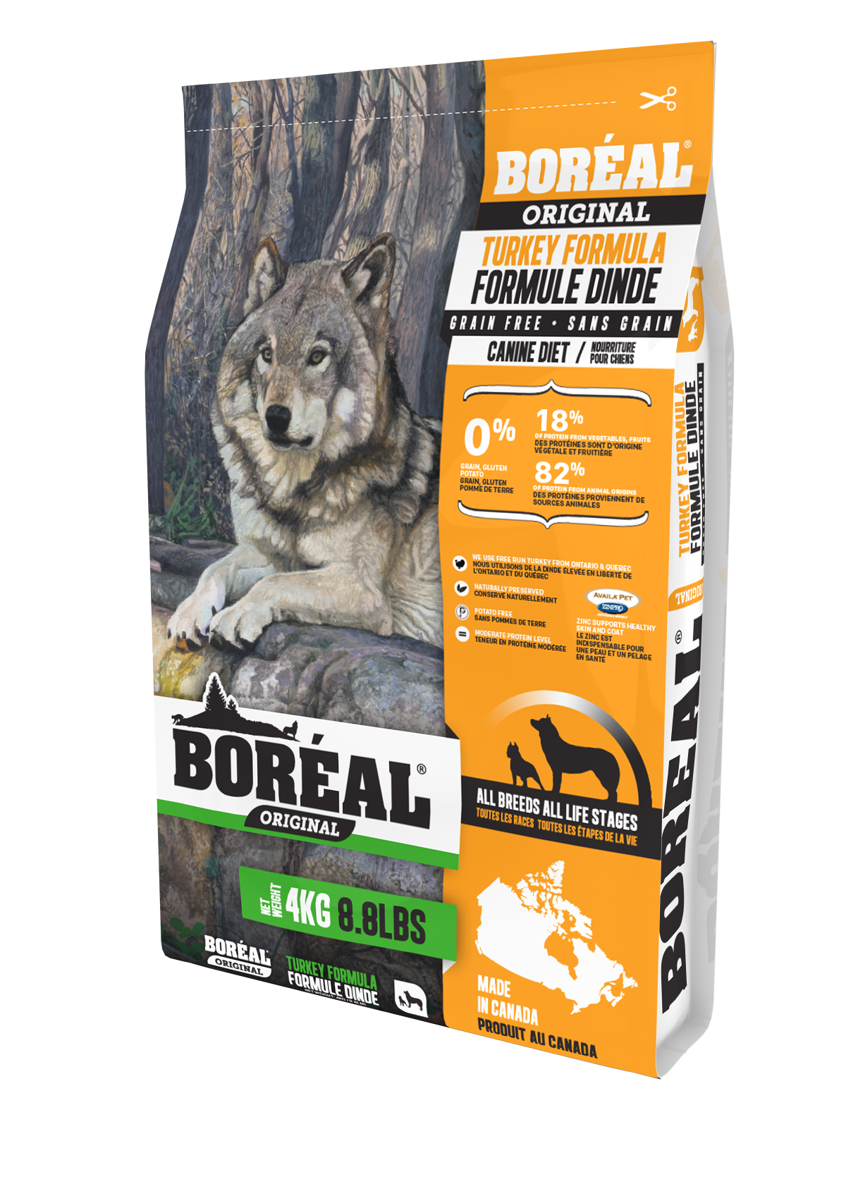 BORÉAL ORIGINAL Turkey - GRAIN FREE for Dogs 25 lbs