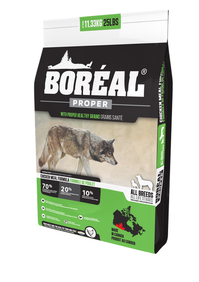 BORÉAL PROPER CHICKEN MEAL LOW CARB GRAINS for Dogs 25 lbs.