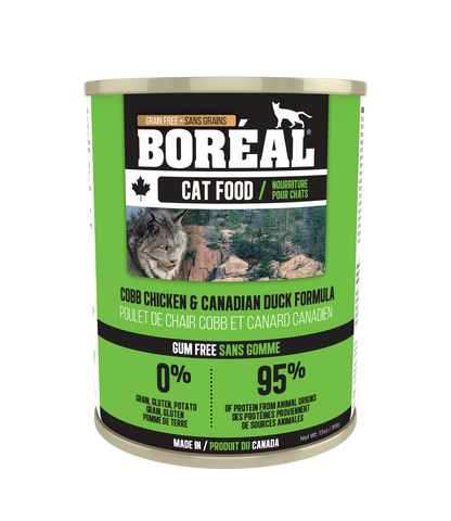 Boreal  Cobb Chicken & Canadian Duck for cats 12 x 14 oz. cans