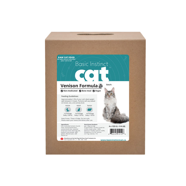 Natural instinct 2024 cat food venison
