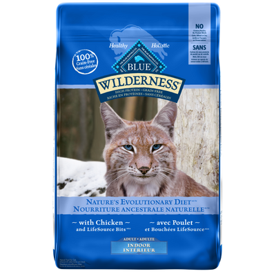 Blue Buffalo Wilderness Indoor Grain-Free Chicken for Adult Cats 11 lb