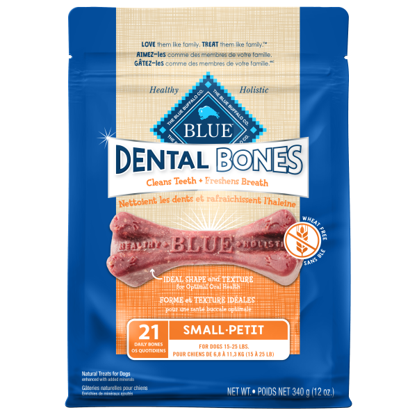 Blue Buffalo Dental Bone Treats for Dogs - various sizes