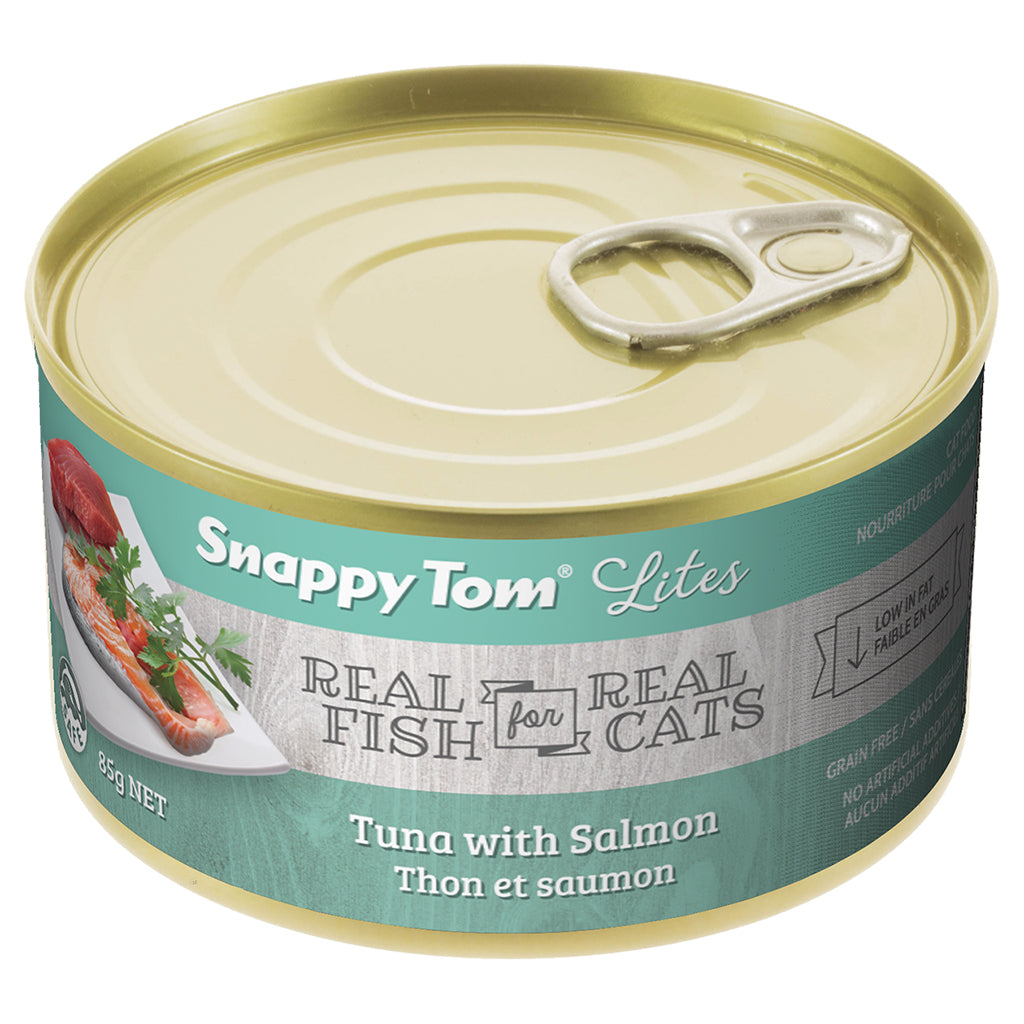 Snappy Tom Lites Tuna with Salmon 24 x 85Grams for Cat