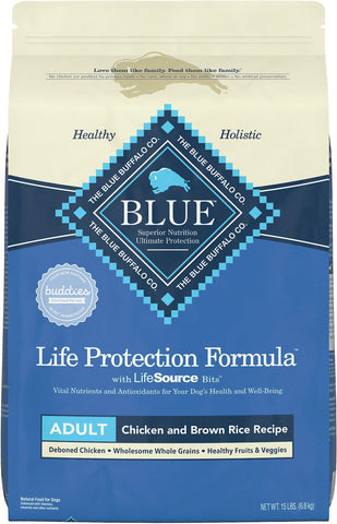 Blue Buffalo Life Protection Formula Chicken & Brown Rice for Adult Dogs 26 lbs