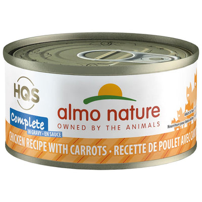 Almo Nature Complete HQS Chicken Recipe with Carrots 24 x 70 gram cans