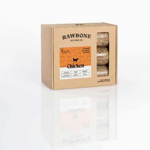 Rawbone Pet Food Co. Chicken Meals 6 x 1 lb tubes